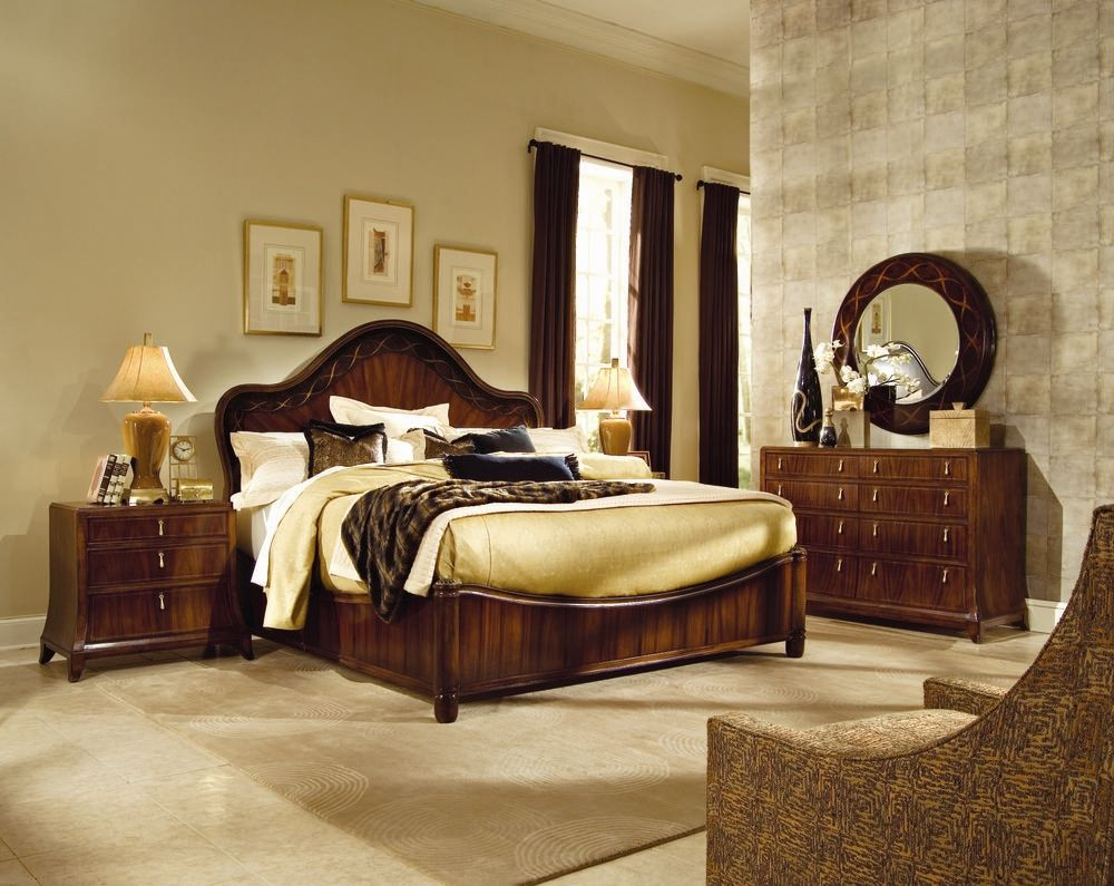 Bob Mackie Home Signature Ribbon Panel Bedroom Set American Drew regarding dimensions 1000 X 795