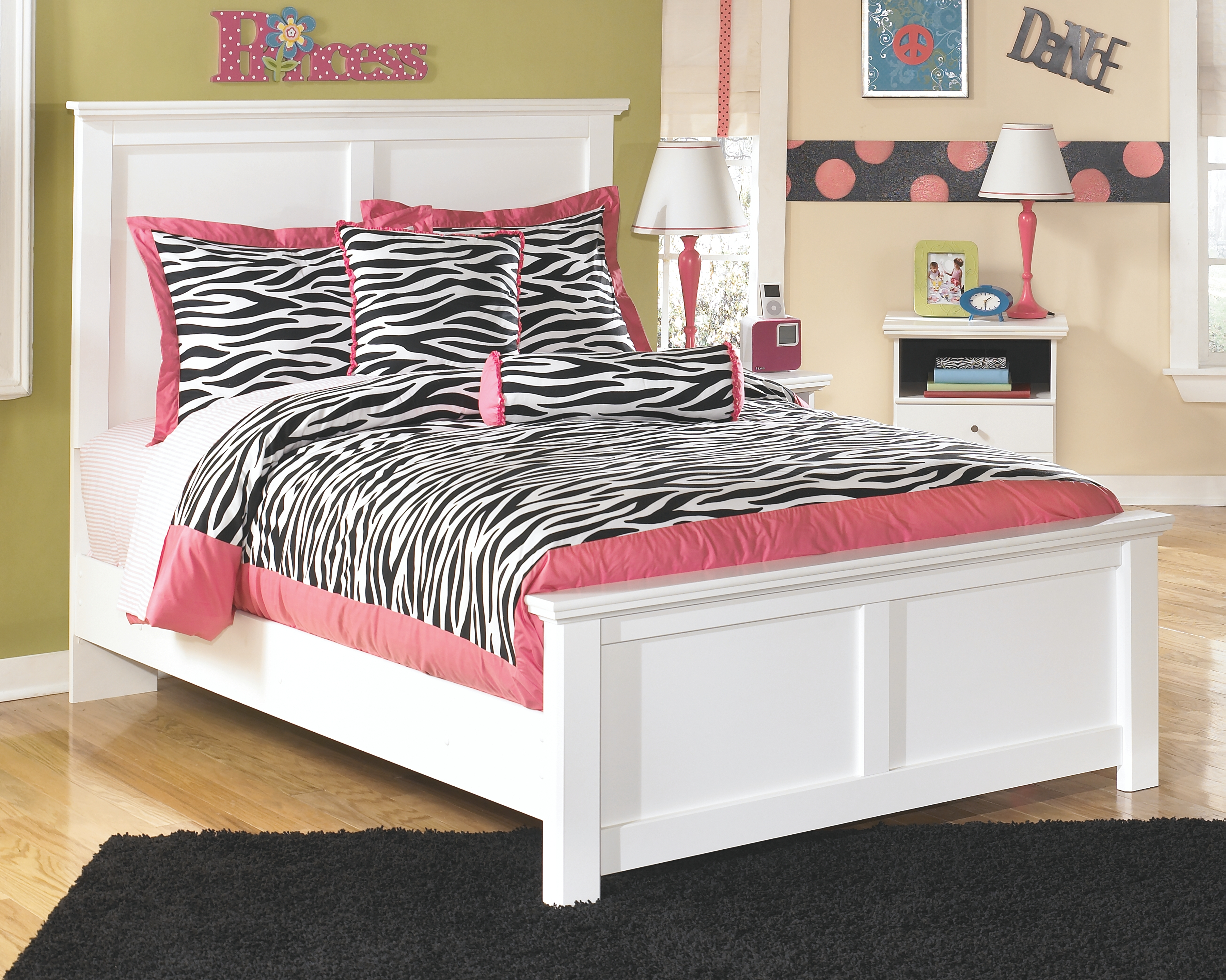 Bostwick Shoals Full Panel Bed White Products Bed Furniture pertaining to size 3600 X 2880