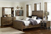 Braxton Distressed Natural Wood 4pc Bedroom Set Wstorage Twin Bed pertaining to measurements 5400 X 4243