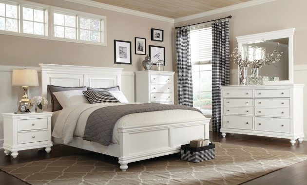 Bridgeport 6 Piece Queen Bedroom Set White In 2019 2442 Bristol throughout measurements 1500 X 976