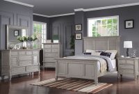 Brimley 4 Piece King Bedroom Set Grey In 2019 New House intended for proportions 1500 X 964