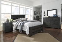 Brinxton 5pc Panel Bedroom Set In Dark Charcoal within proportions 1280 X 854