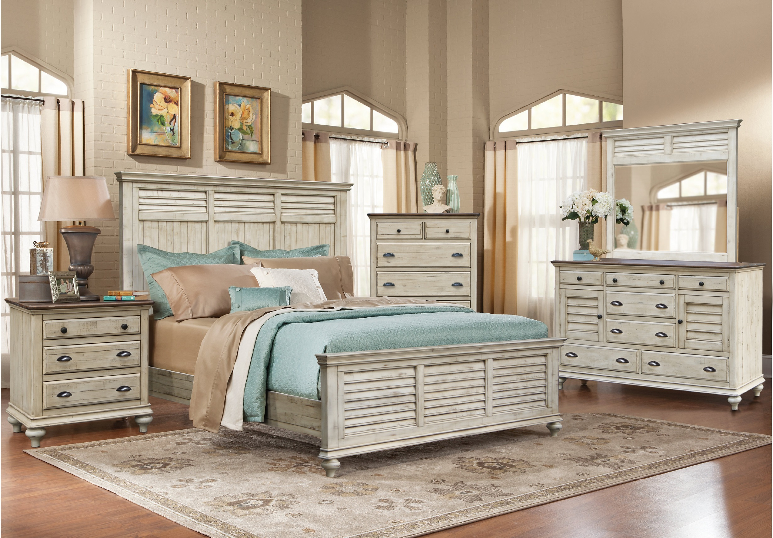 Brockton Panel Bedroom Set Cottage Creek Kahns Furniture in proportions 2460 X 1714