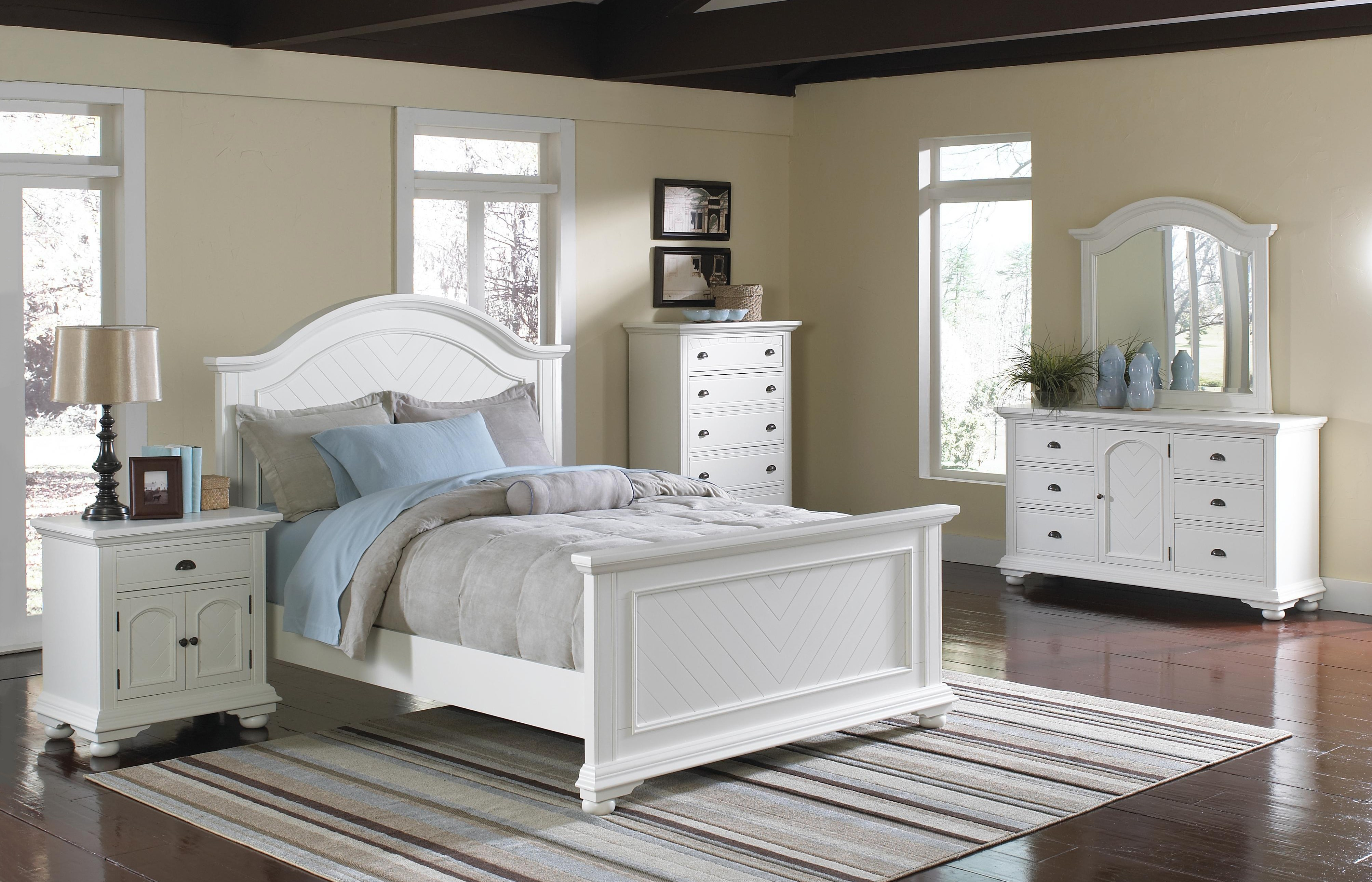 Brook 6 Pc Cal King Bedroom Set White Orange County Ca in measurements 4014 X 2580