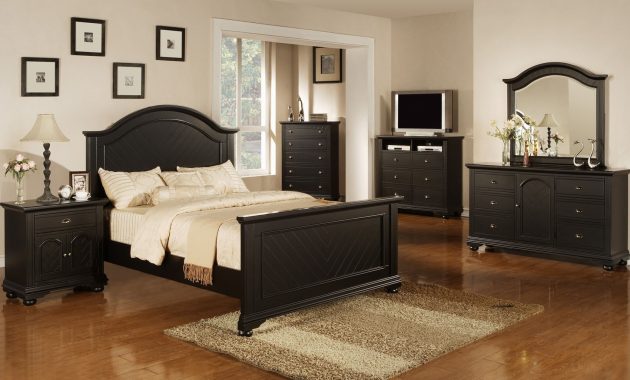 Brook 6 Pc Queen Bedroom Set Black Orange County Ca Daniels in proportions 1700 X 1093