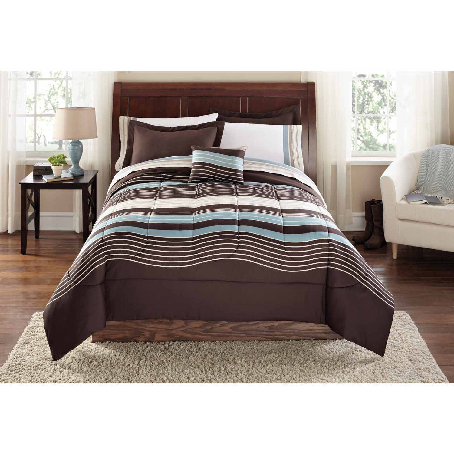 Brown And Blue Comforter Stillwater Scene Brown Bed Sets It Is within size 1500 X 1500