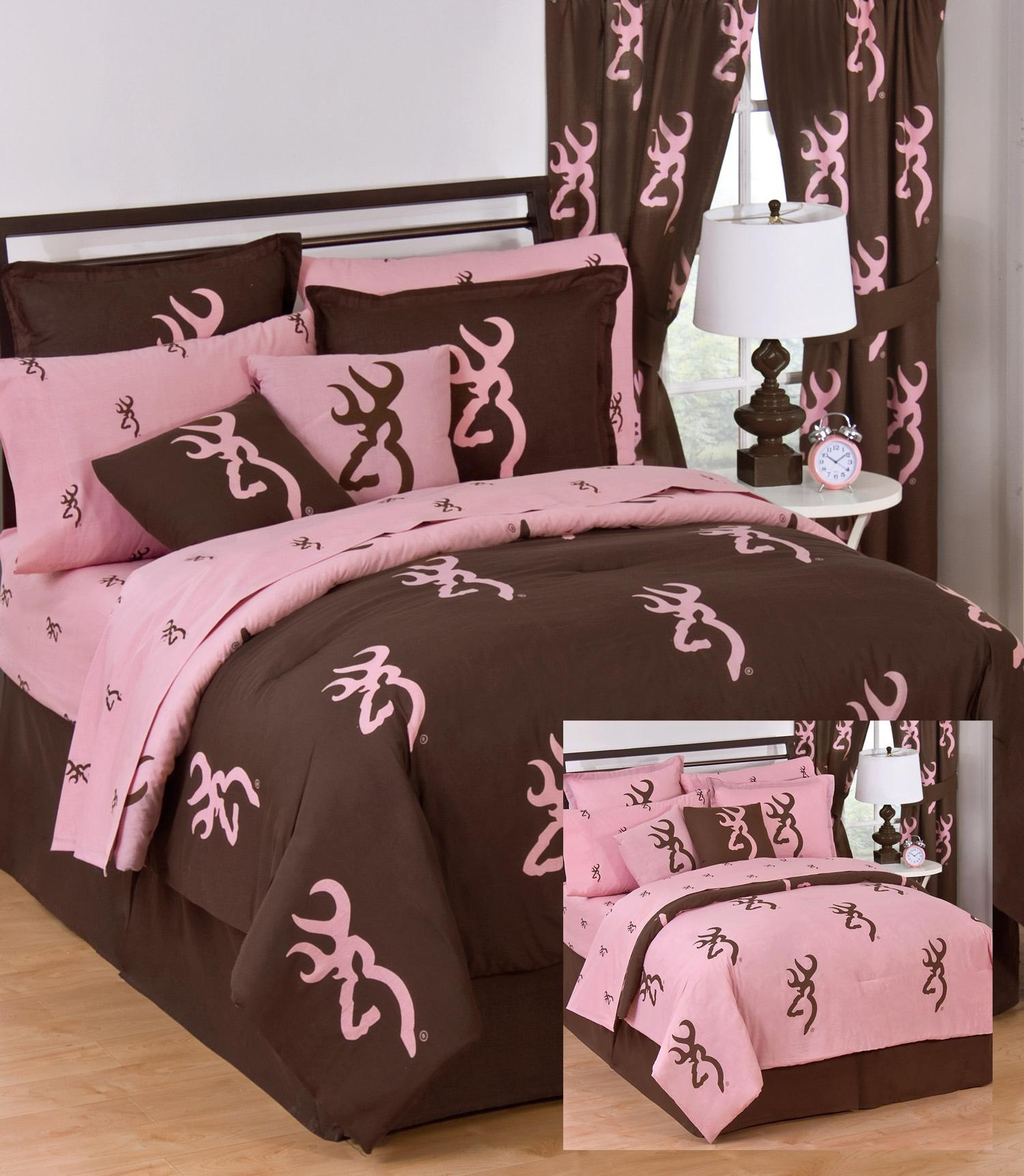 Browning Buckmark Pink Comforter Set inside size 1500 X 1722