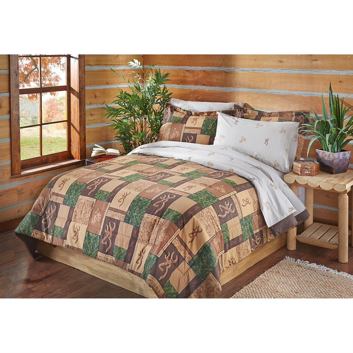 Browning Patchwork Bed Set 653836 Comforters Sets Collections with measurements 1155 X 1155