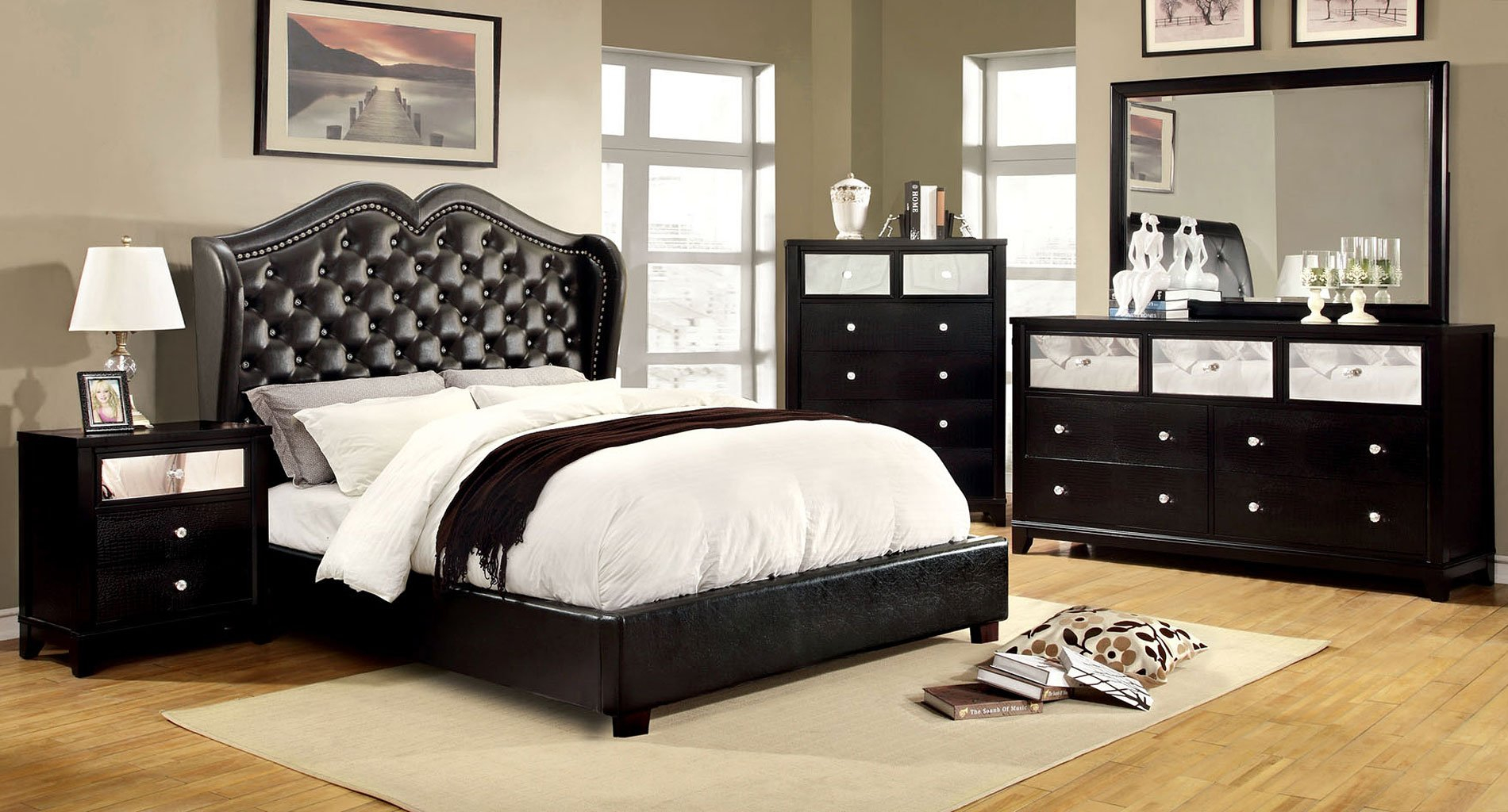 Bryant Bedroom Set W Monroe Bed Black for measurements 1900 X 1024