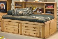 Bunkhouse Full Cheyenne Captains Bed With Underdresser Trendwood At John V Schultz Furniture within size 1764 X 1764