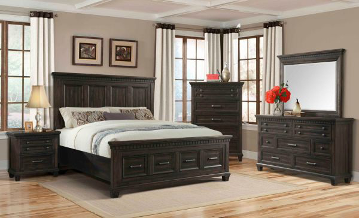 Cabe King Bedroom Set inside proportions 1500 X 910