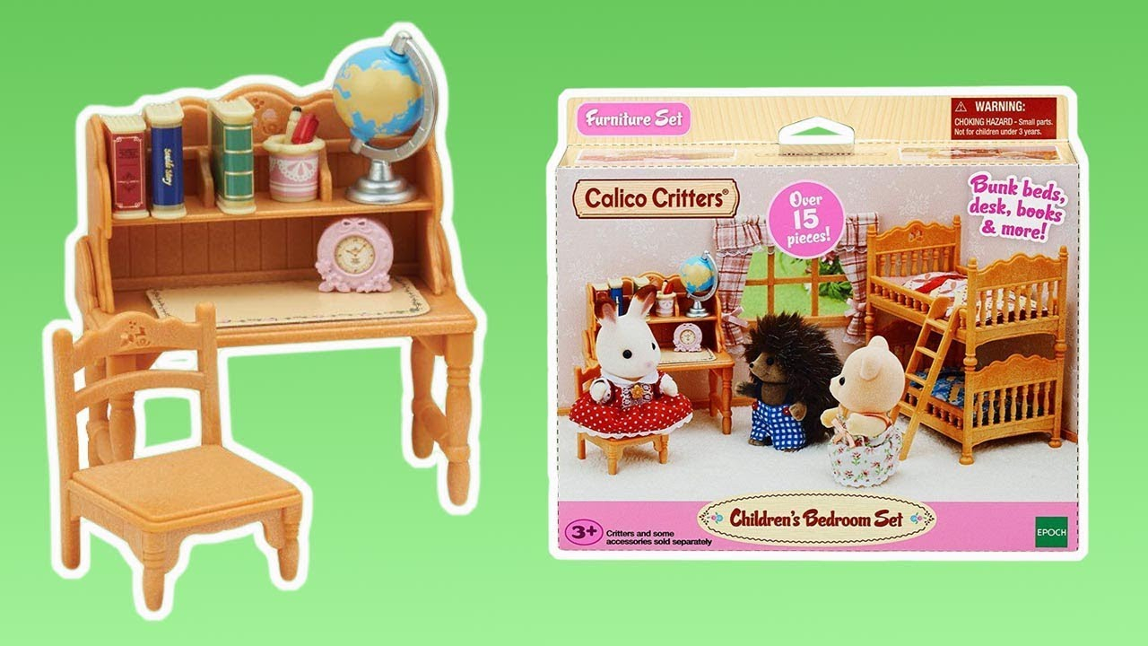 Calico Critters Childrens Bedroom Set Unboxing in dimensions 1280 X 720