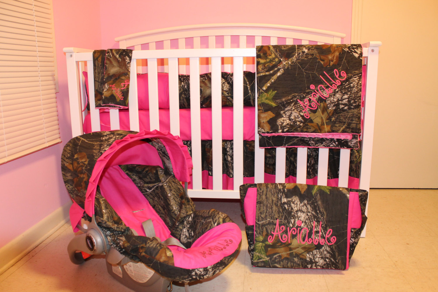 Camo Ba Girl Bedding Sets Bedding Design Ideas regarding proportions 1500 X 1000