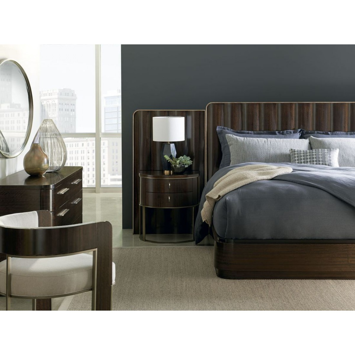 Caracole Modern Streamline Bedroom Set King with proportions 1200 X 1200