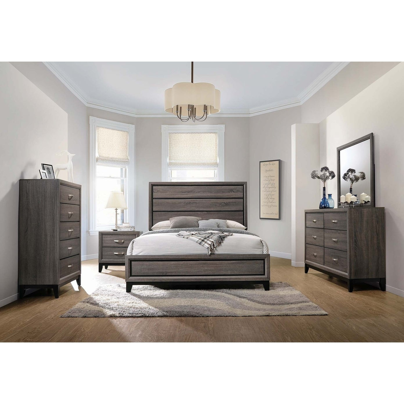 Carbon Loft Conan Grey Oak 4 Piece Bedroom Set inside proportions 1391 X 1391