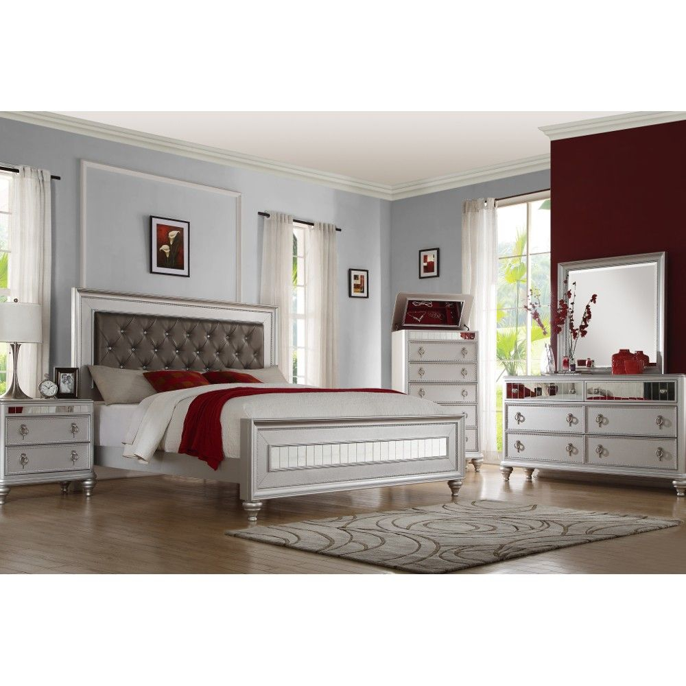 Carousel Bedroom Bed Dresser Mirror King 59165 3 for proportions 1000 X 1000