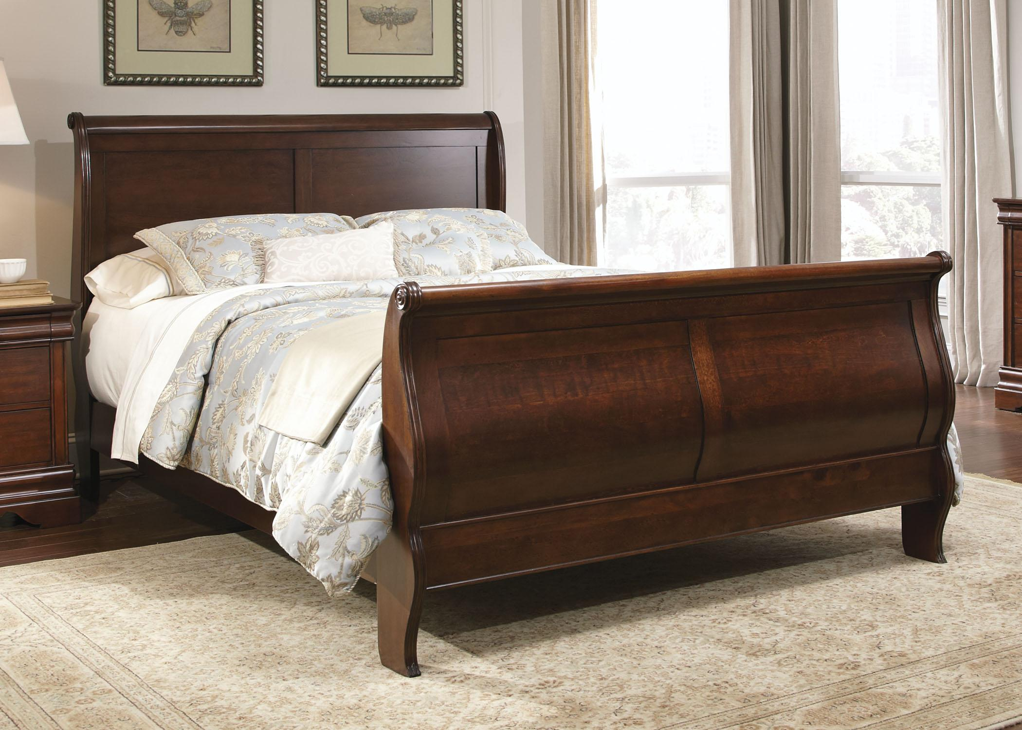 Carriage Court Queen Sleigh Bed Liberty Furniture At Royal Furniture in measurements 2100 X 1500