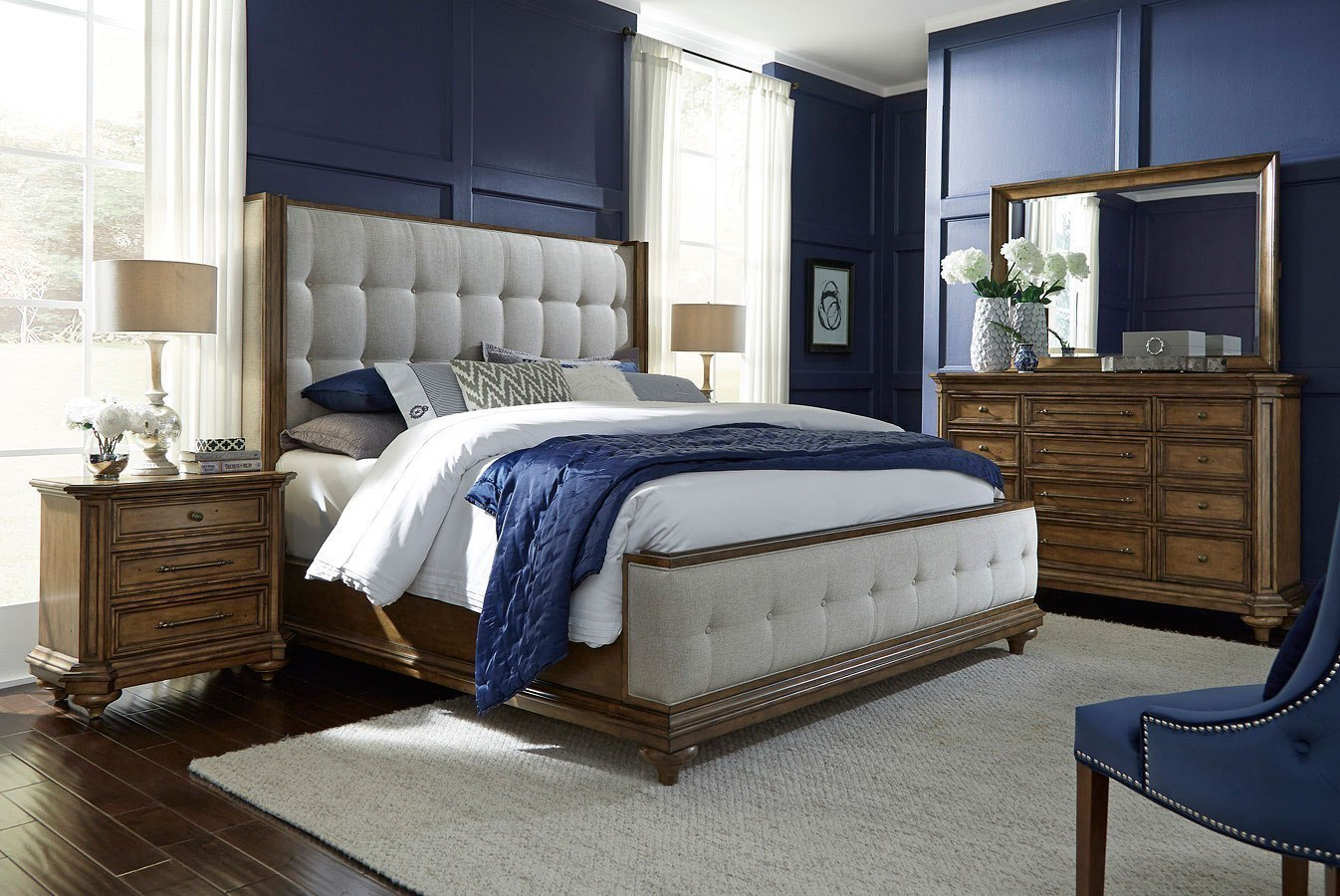 Carrington Upholstered Bedroom Set Pulaski Furniture Furniture Cart with sizing 1346 X 900