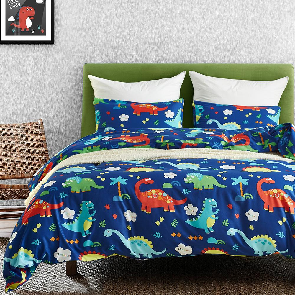 Cartoon Dinosaur Adult Kids Bedding Sets Twin Queen King Size Bed Linens Euro Quilt Cover Pillow Cover Bedspread Duvet with proportions 1000 X 1000