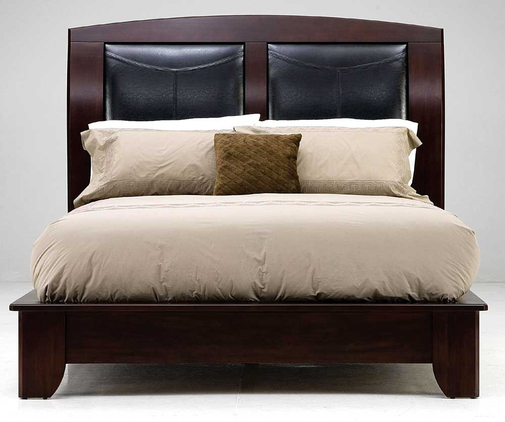 Casana Rodea Platform Sleigh Bed With Leather Upholstered Headboard with regard to measurements 1000 X 835