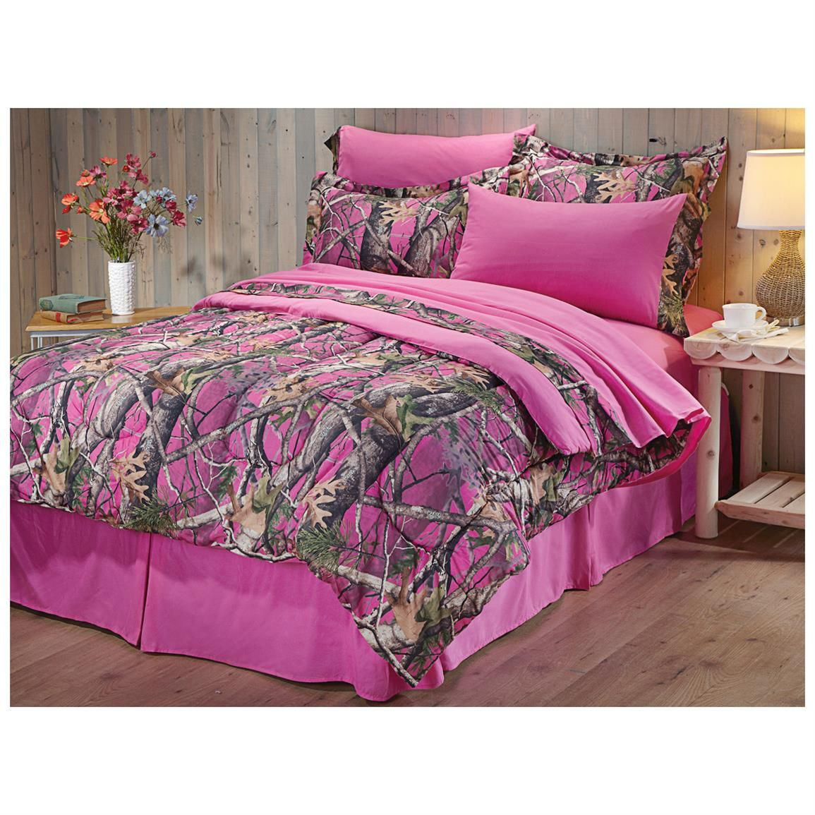 Castlecreek Next Vista Pink Camo Complete Bed Set Camo Camo throughout proportions 1155 X 1155