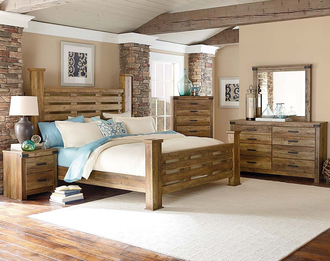 Casual Rugged Brown Pine Wood Bedroom Furnituremontana Bedroom intended for dimensions 1142 X 905