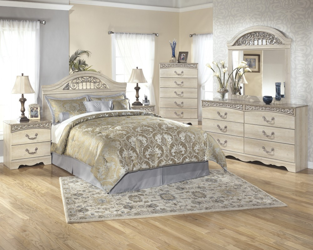 Catalina 4 Pc Bedroom Dresser Mirror Chest Queenfull Panel Headboard for size 1000 X 800