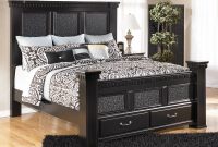 Cavallino King Mansion Bed With Storage Footboard Signature within measurements 3001 X 2400