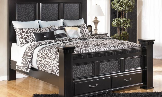 Cavallino King Mansion Bed With Storage Footboard Signature within measurements 3001 X 2400