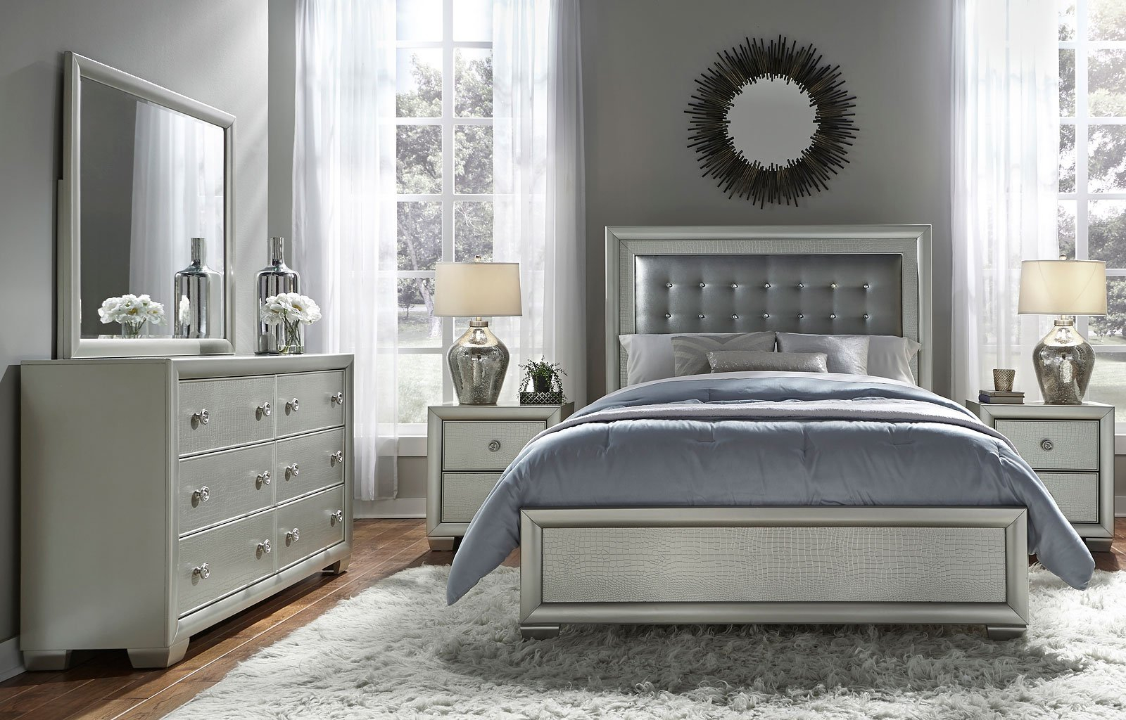 Celestial Panel Bedroom Set for measurements 1600 X 1024