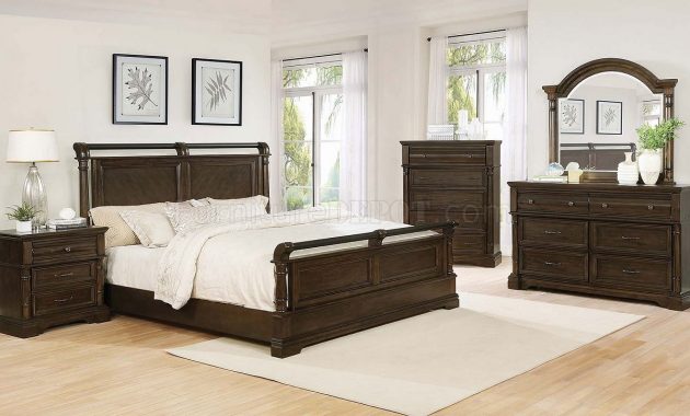 Chandler Bedroom Set 5pc 206391 In Heirloom Brown Coaster with sizing 1280 X 723