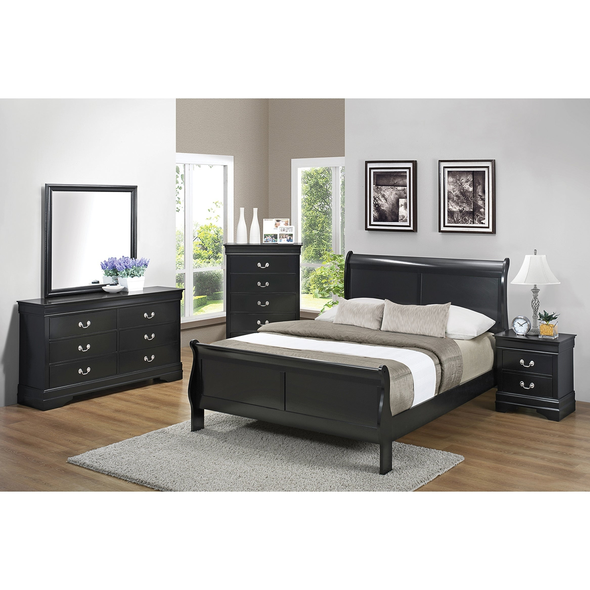 Chanson Traditional 5 Piece Queen Bedroom Set inside sizing 2333 X 2333