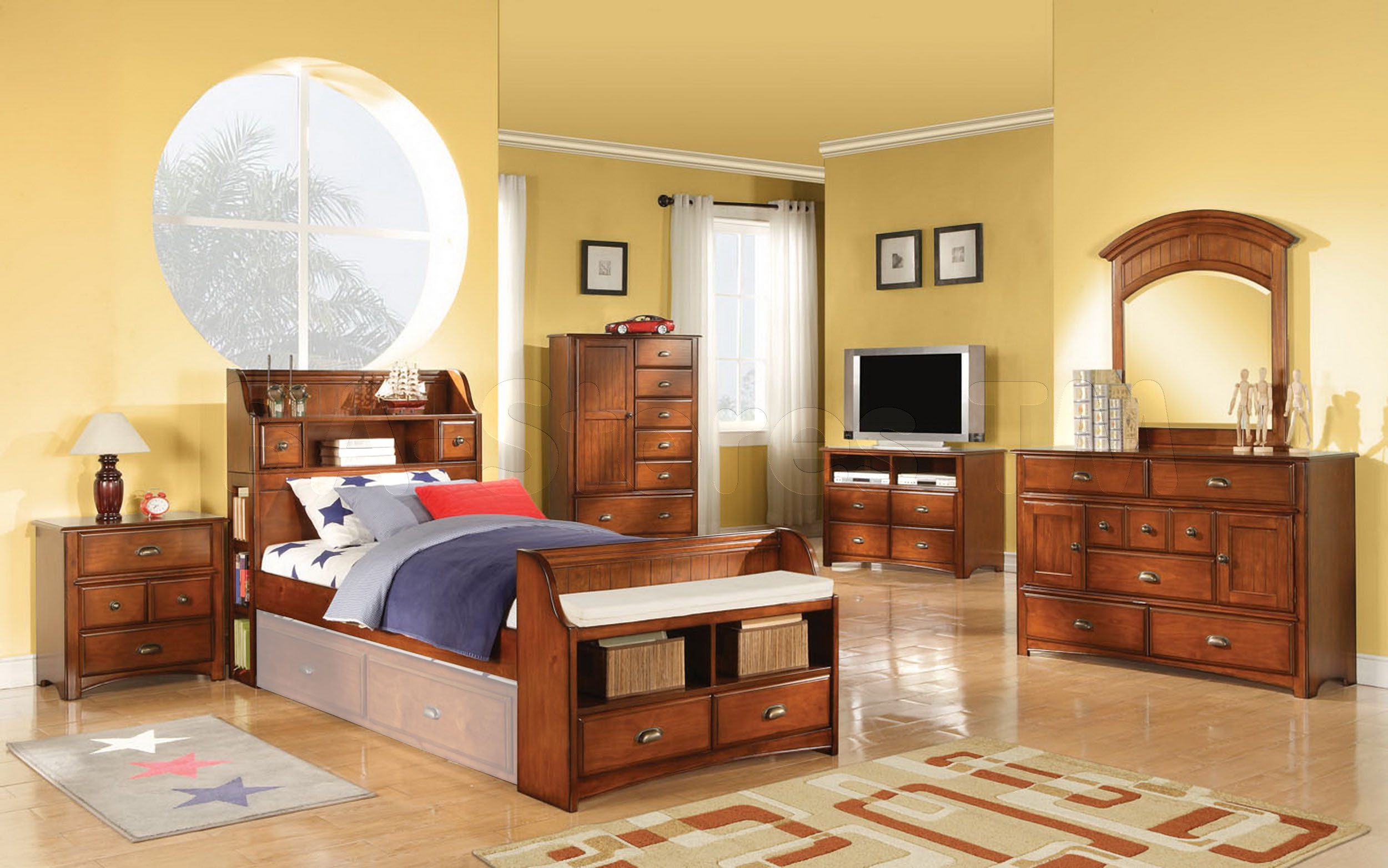 Children Furniture Kids Bedroom Sets Free Shipping Brandon 5 Pc Set with regard to sizing 2500 X 1564