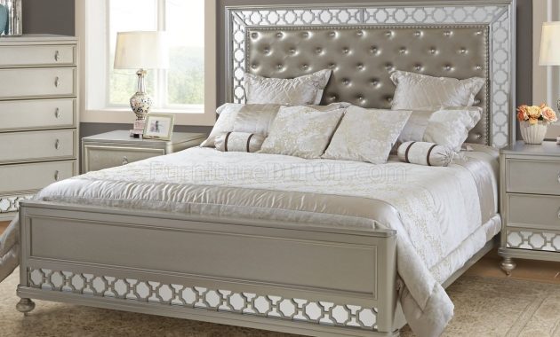 Claire Bedroom Set Wcrystal Tufted Headboard Woptions pertaining to dimensions 1280 X 980