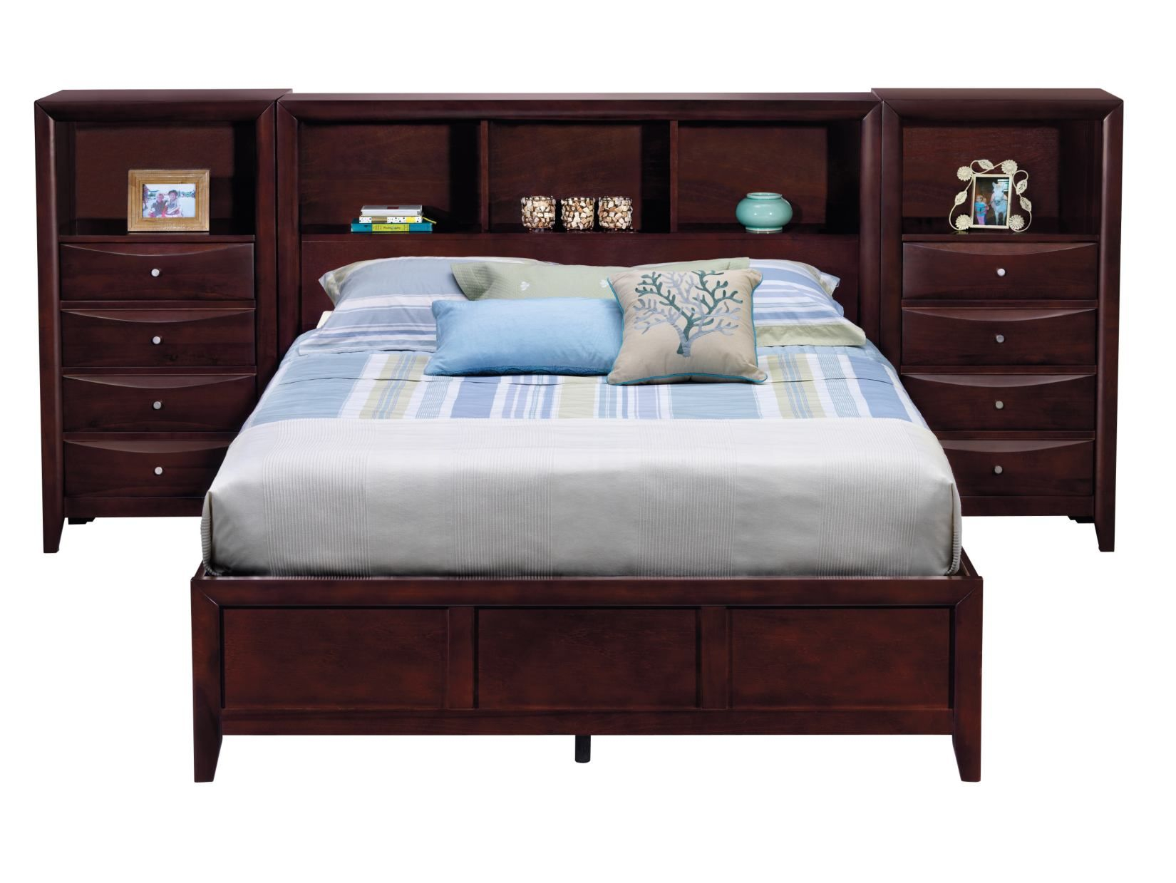 Clarion 5 Pc Wall Bed With Piers American Signature Furniture intended for size 1650 X 1239