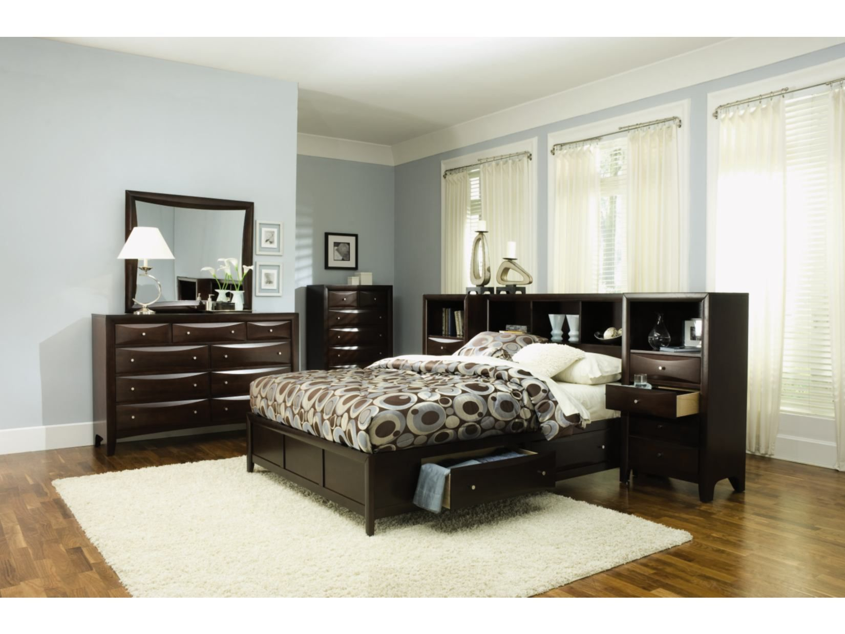 Clarion 5 Pc Wall Bed With Piers American Signature Furniture within measurements 1650 X 1239
