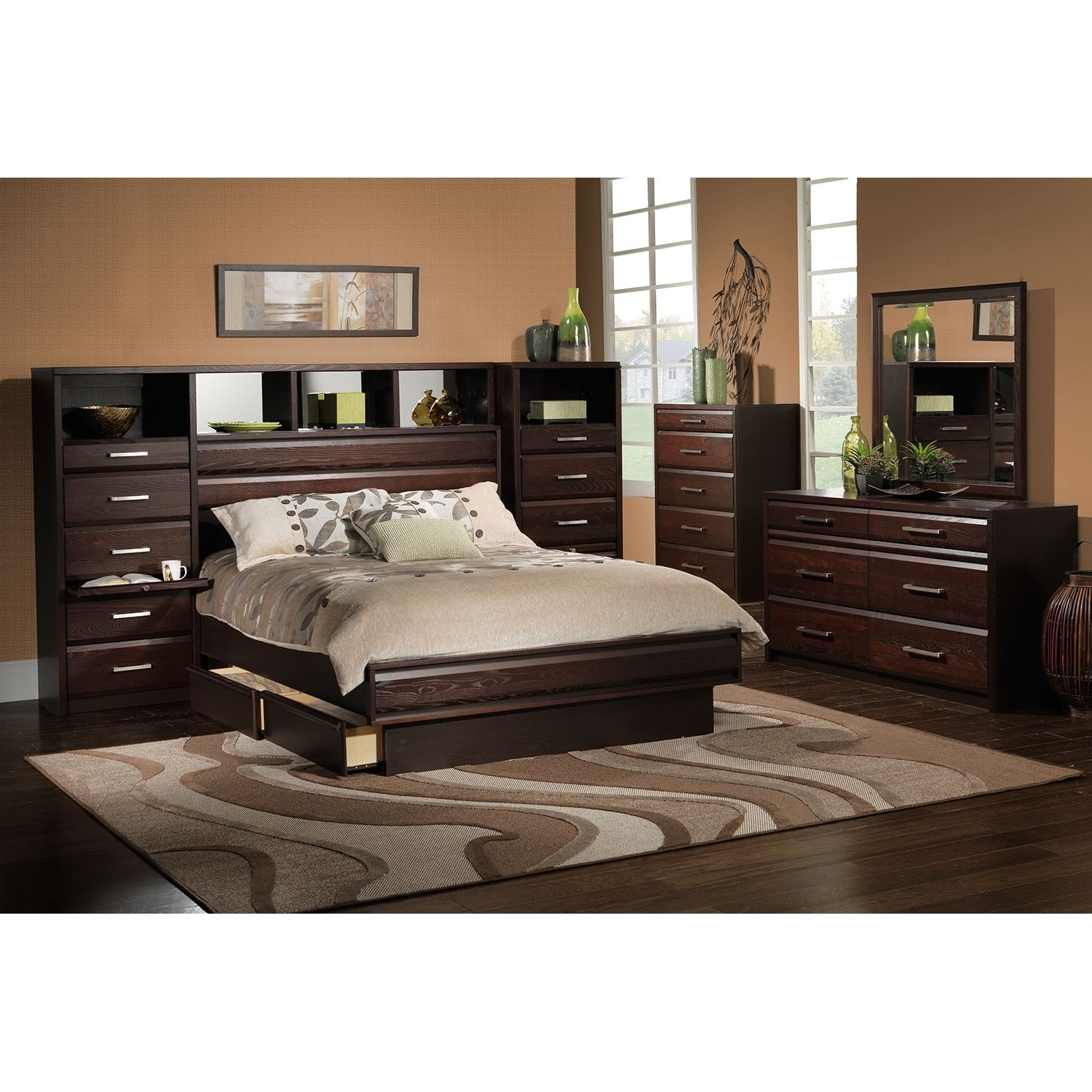 Clarion Wall Bedroom Set Mnr Home throughout sizing 1500 X 1500