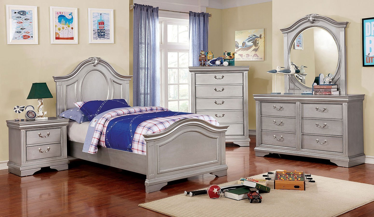 Claudia Youth Panel Bedroom Set within dimensions 1550 X 900