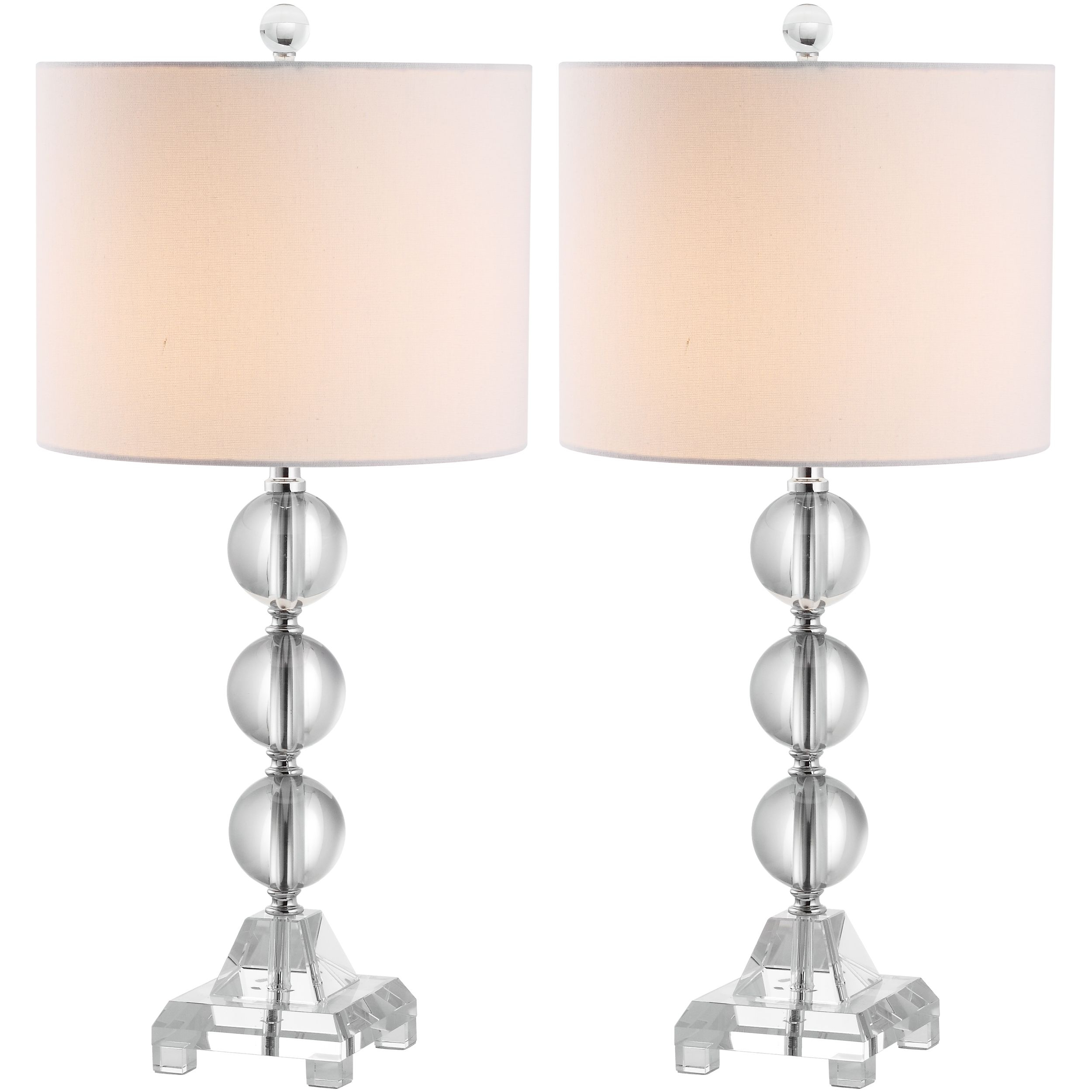 Clearly Dramatic The Fiona Stacked Crystal Ball Lamps Bedroom Table inside sizing 2500 X 2500