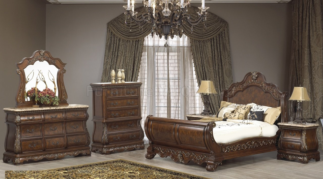 Cleopatra Florence Bedroom 5pc Set Woptions with measurements 1280 X 712