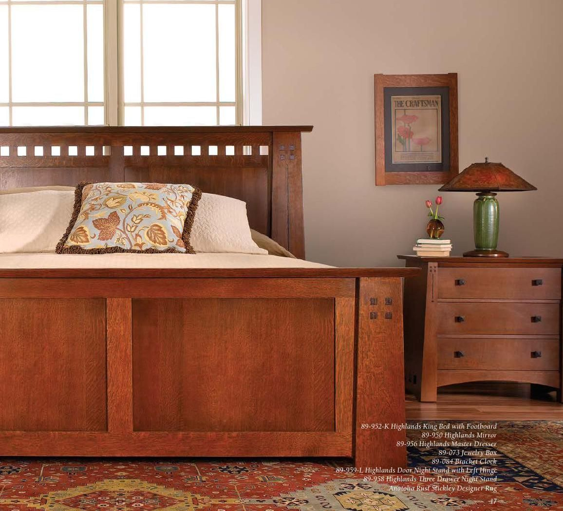 Clippedonissuu From Stickley Mission Oak Bed Bedding Cherry within proportions 1156 X 1049