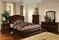 Cm7503q 5 Pc Brunswick Dark Walnut Finish Wood Platform Queen Bedroom Set pertaining to proportions 1080 X 755