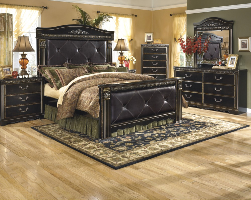 Coal Creek 6 Pc Bedroom Dresser Mirror Queen Bed intended for dimensions 1000 X 800