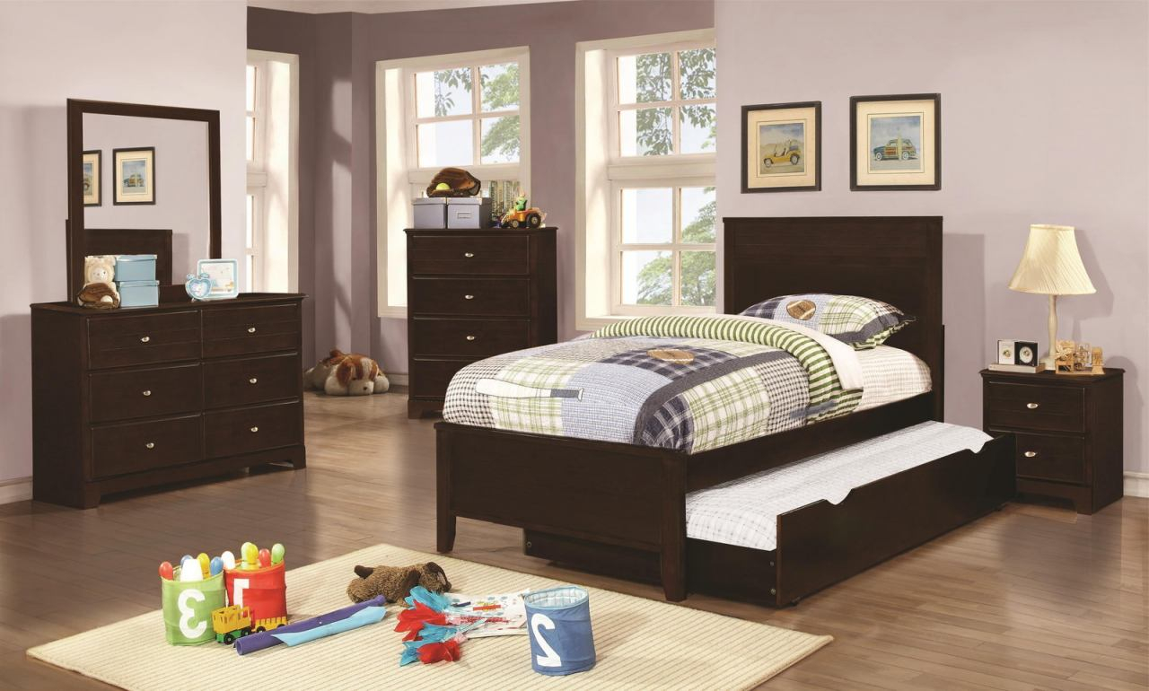 Coaster Ashton 5 Piece Storage Bedroom Set In Cappuccino for proportions 1280 X 770