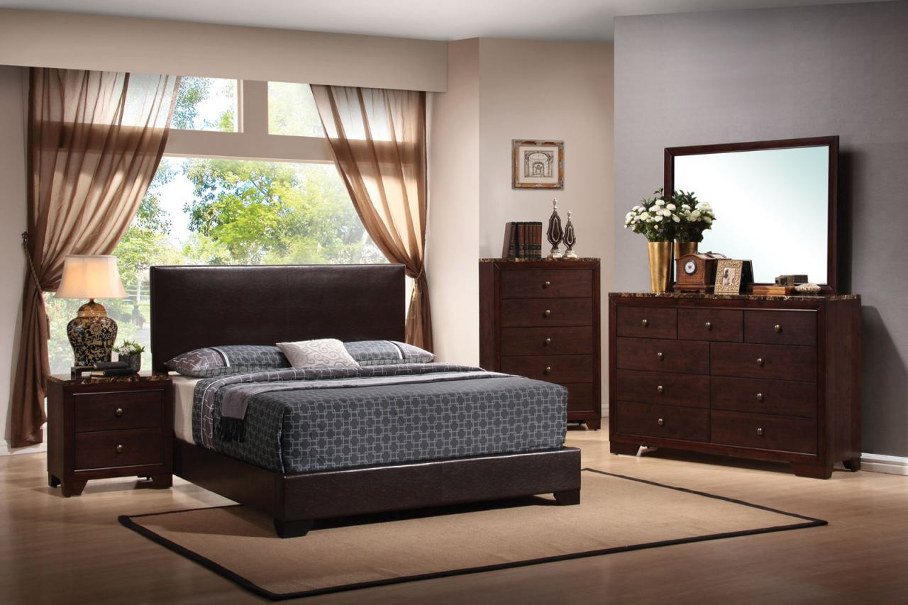Coaster Conner Bedroom Set In Brownwalnut 300261 inside size 1280 X 853