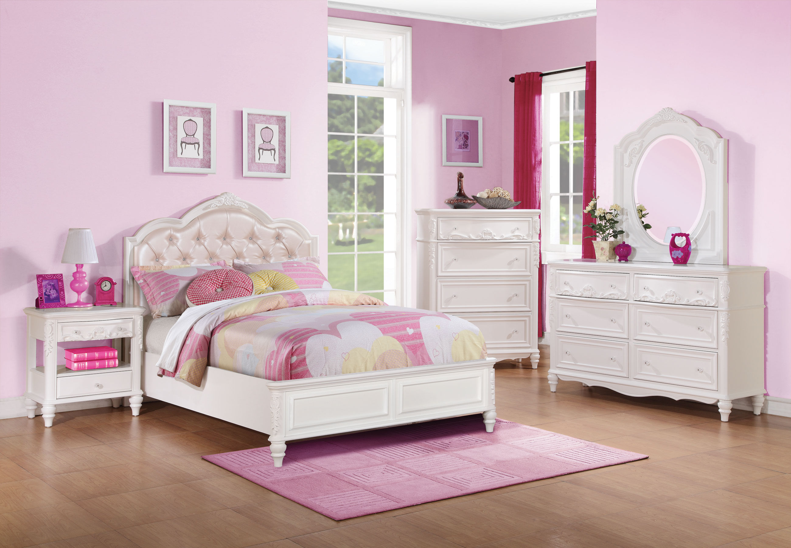Coaster Furniture Caroline 4pc Kids Bedroom Set With Full Bed within dimensions 2600 X 1803