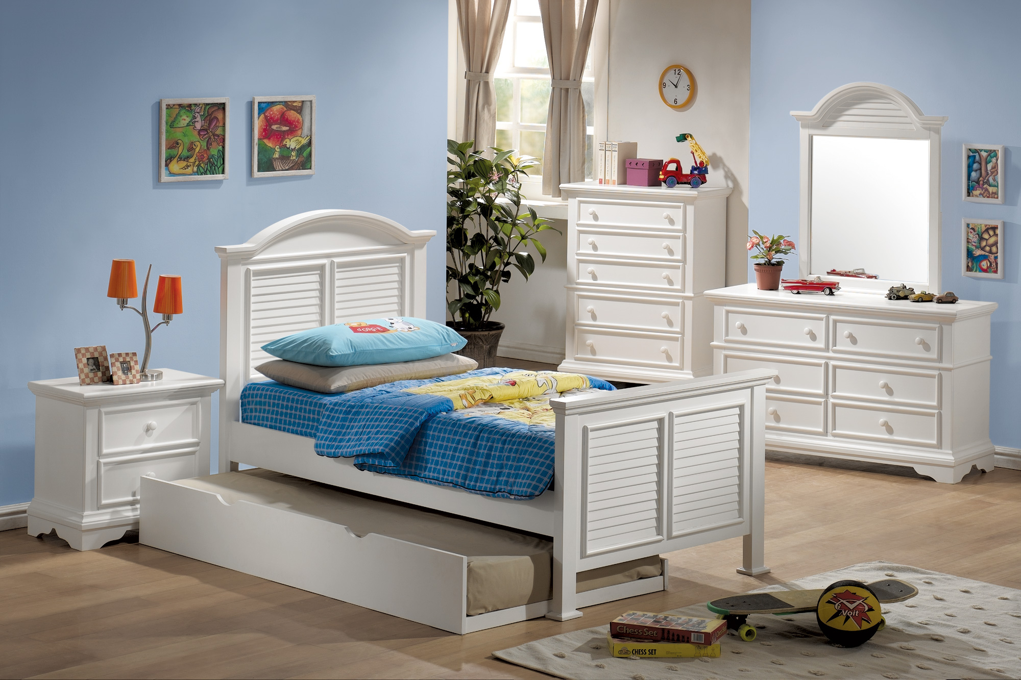 Coaster Furniture Merlin Collection White Bedroom Settwin Bed within proportions 2000 X 1333