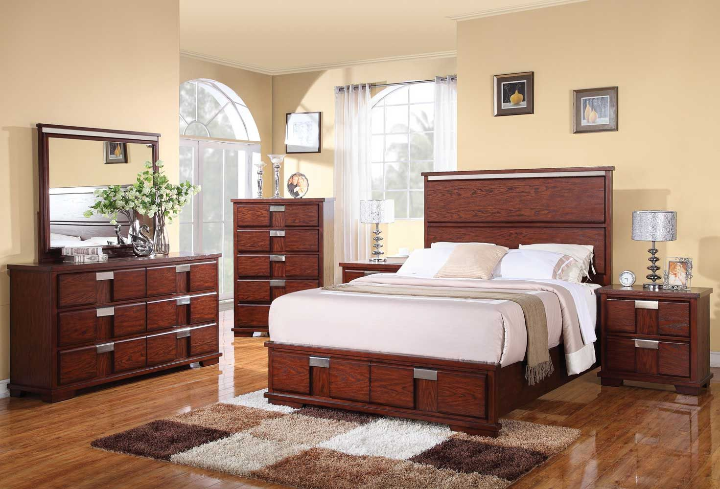 Coaster Hyland Bedroom Set Dark Cherry In 2019 Bedroom Furniture regarding dimensions 1471 X 1000
