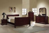 Coaster Louis Philippe 5pc Cherry Queen Sleigh Bedroom Group regarding dimensions 1500 X 1052