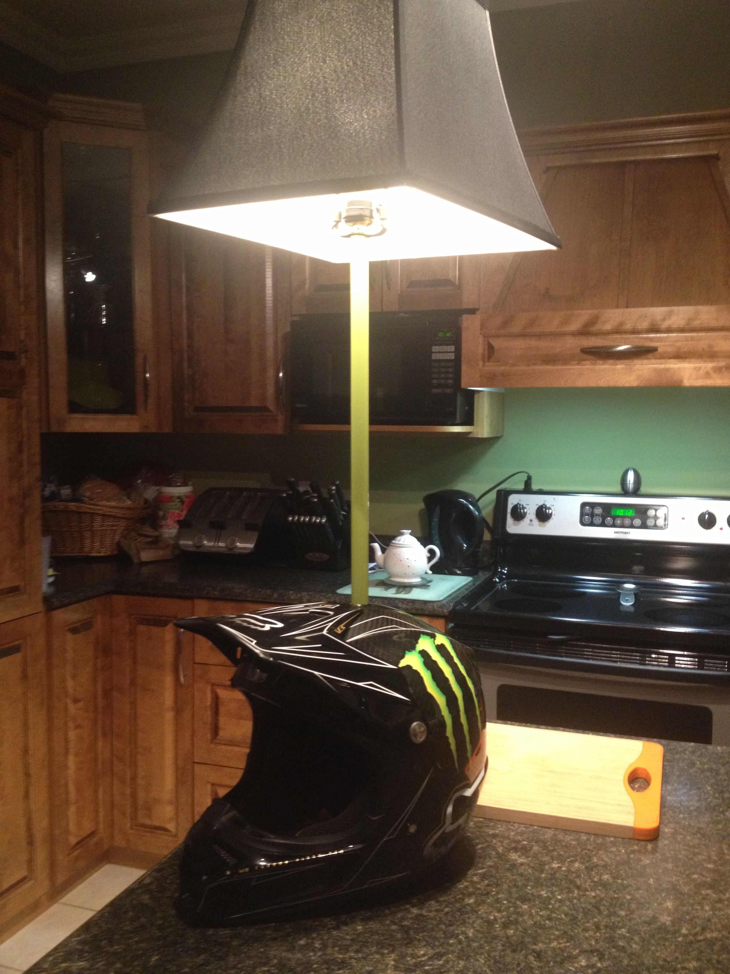 Cody Made His Own Motocross Helmet Lamp Diy Monster Fox Dirt intended for size 2448 X 3264